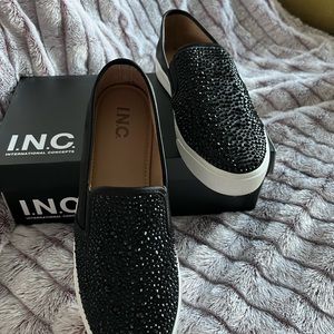 Ladies, INC casual, dressy, Sequin, black shoe